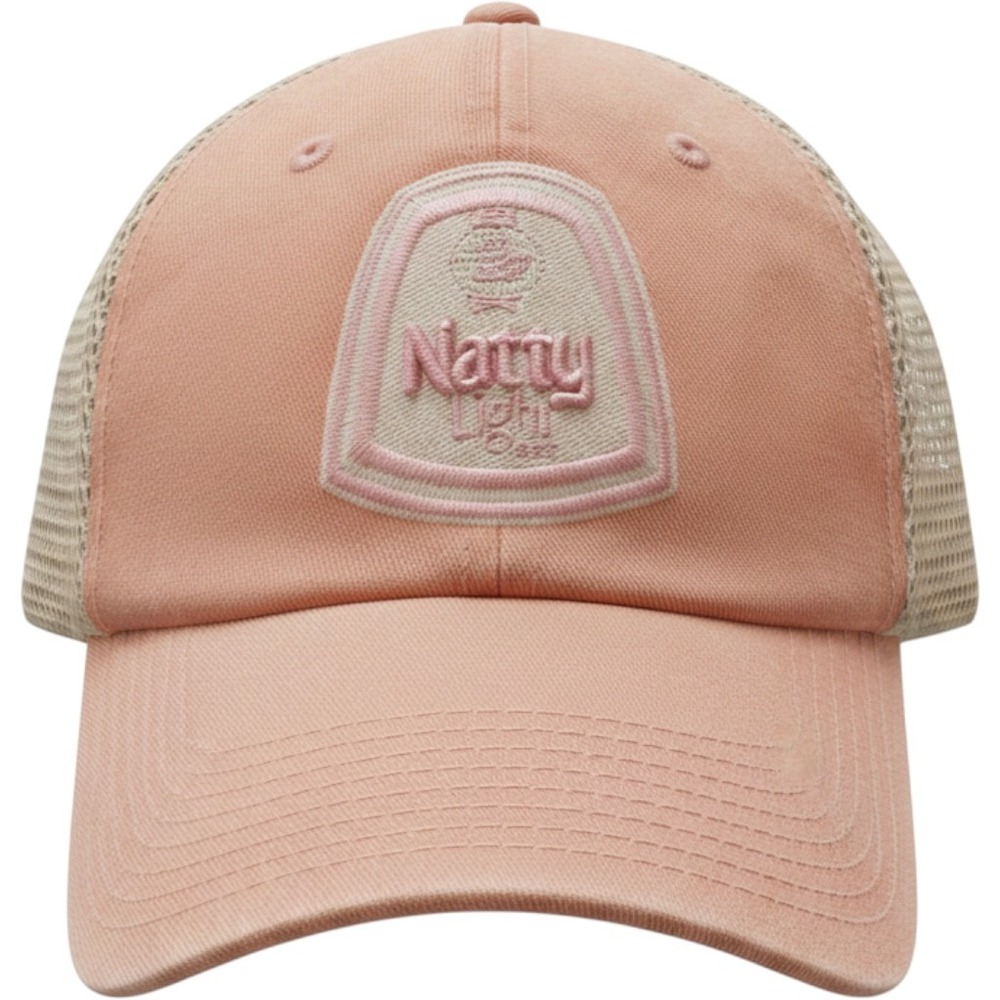 Top of the World Natty Light Pink Trucker Hat Mesh Back Adjustable Peach Cap
